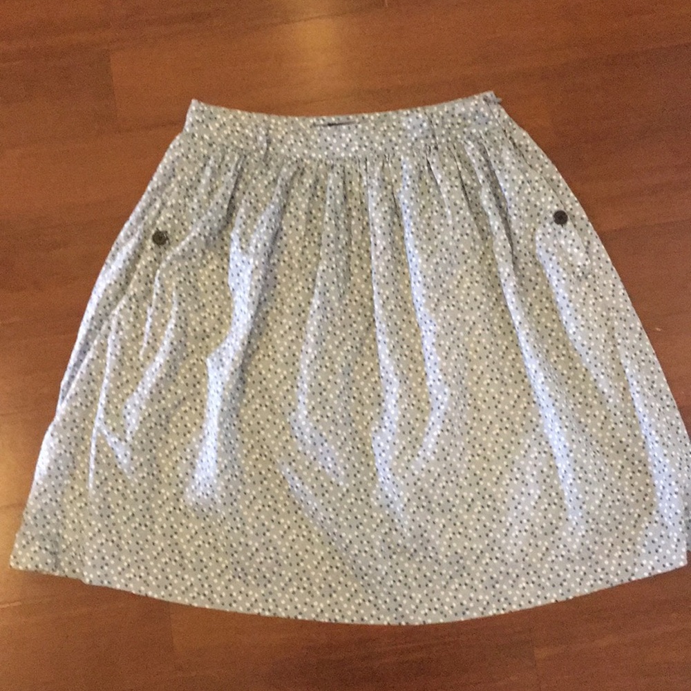 MNG BY MANGO blue floral skirt